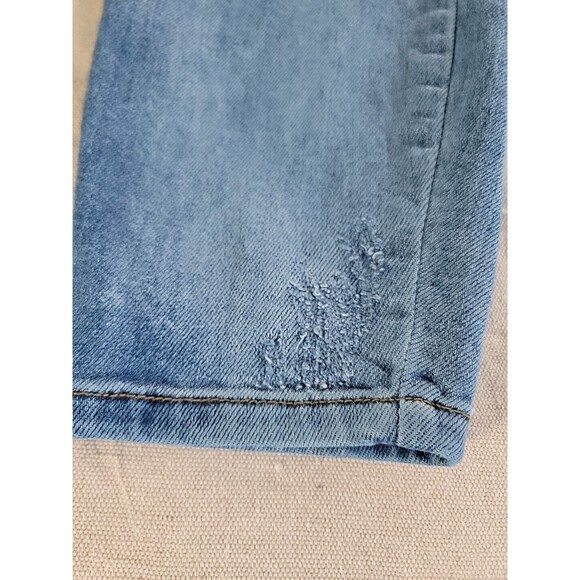 Judy Blue Womens 3 26 28x27 Jeans Boyfriend Distressed Mid Rise Medium Logo EUC - Picture 5 of 16